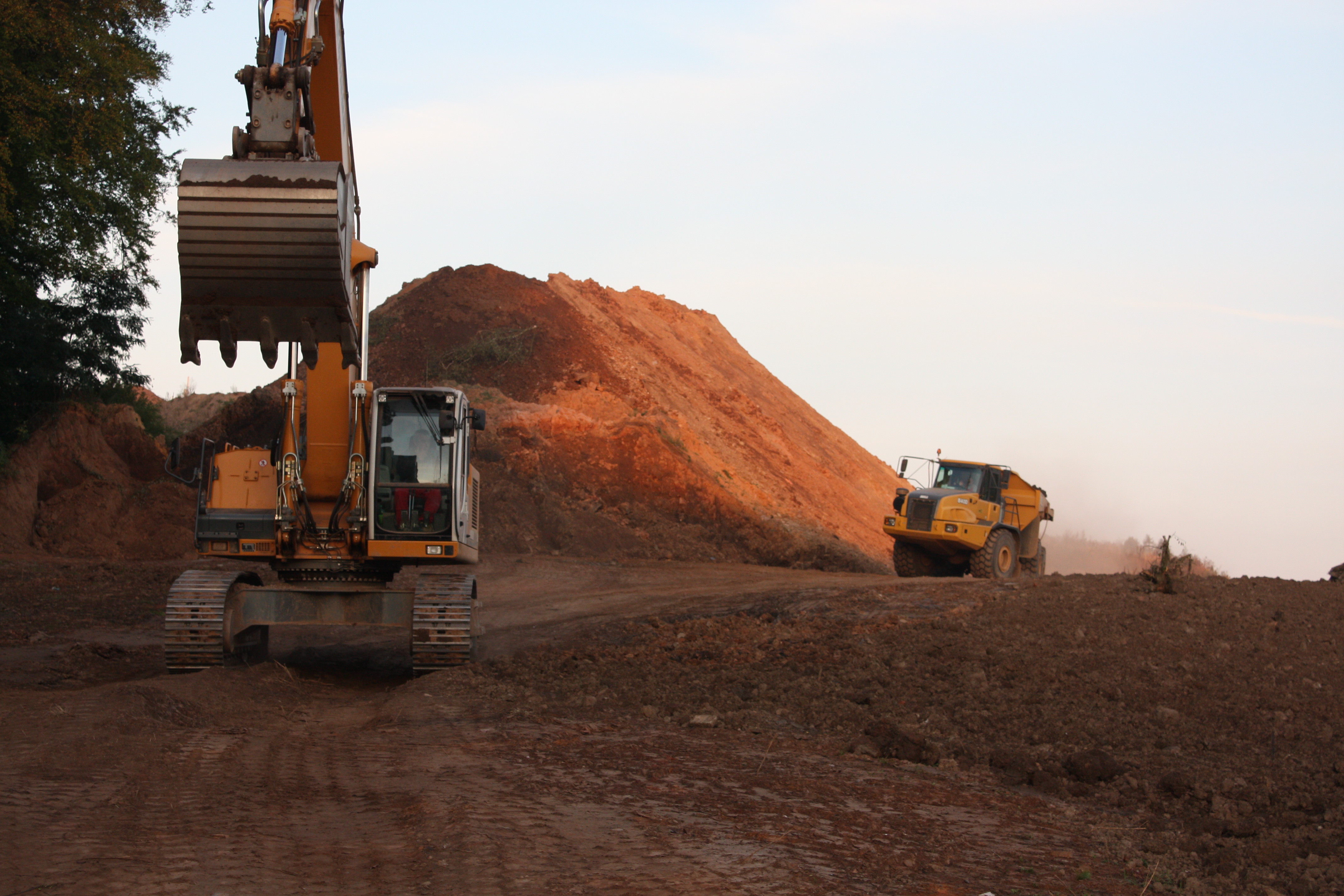 Bagger Dumper Rekuflaeche