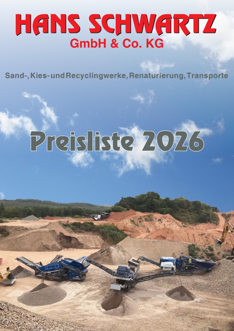Preisliste 2026